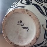 Large Henri Delcourt earthenware lamp base