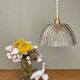 Vintage lamp lamp in molded glass