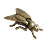 Ashtray "fly" Golden brass
