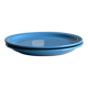 Set of 2 sky blue plates, one slotted