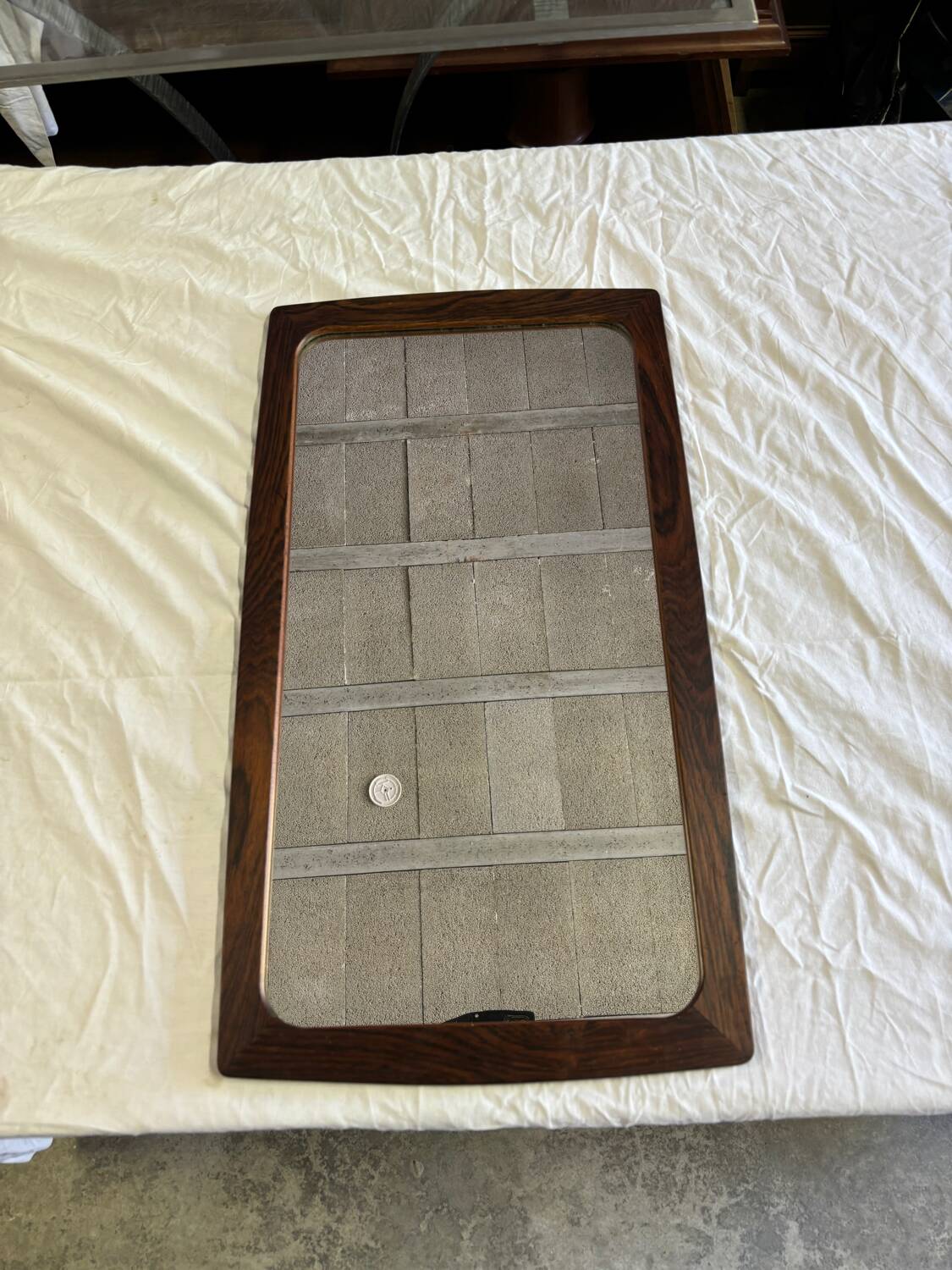 Miroir art deco en palissandre