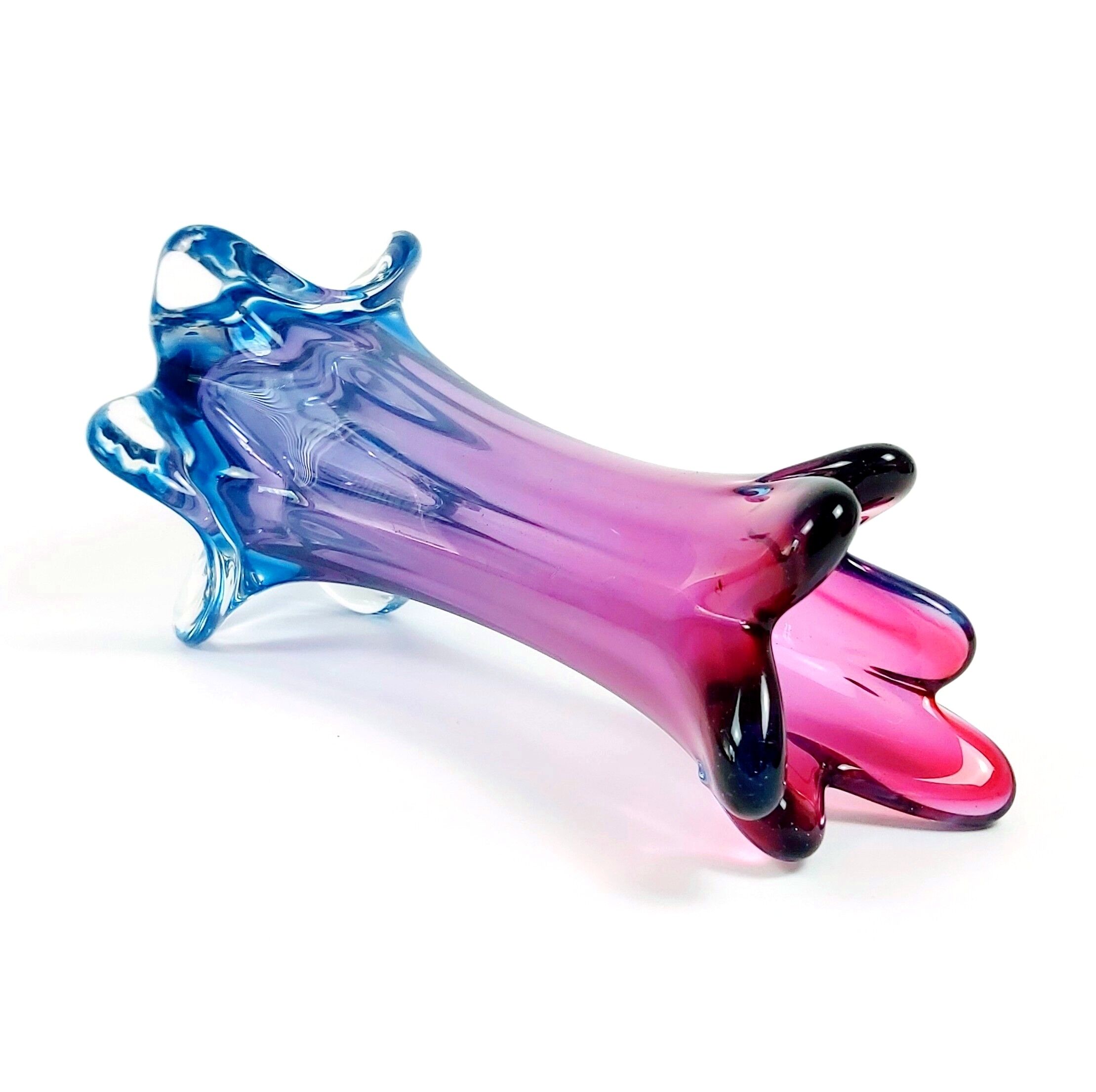 Mid-Century Murano Glass Vase from Fratelli Toso, 1950s