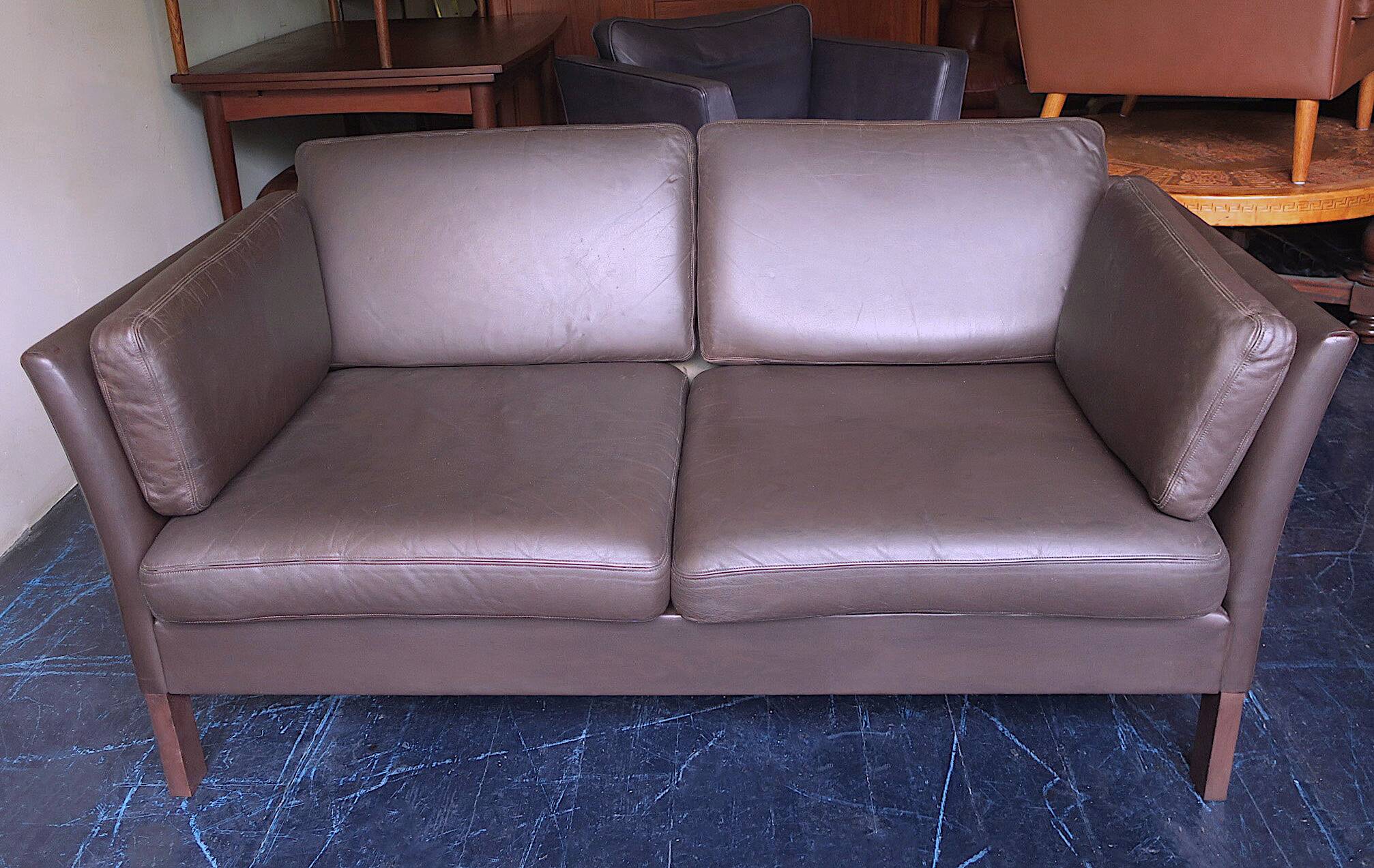 Danish mid century sofa with down filled cushions, 1970