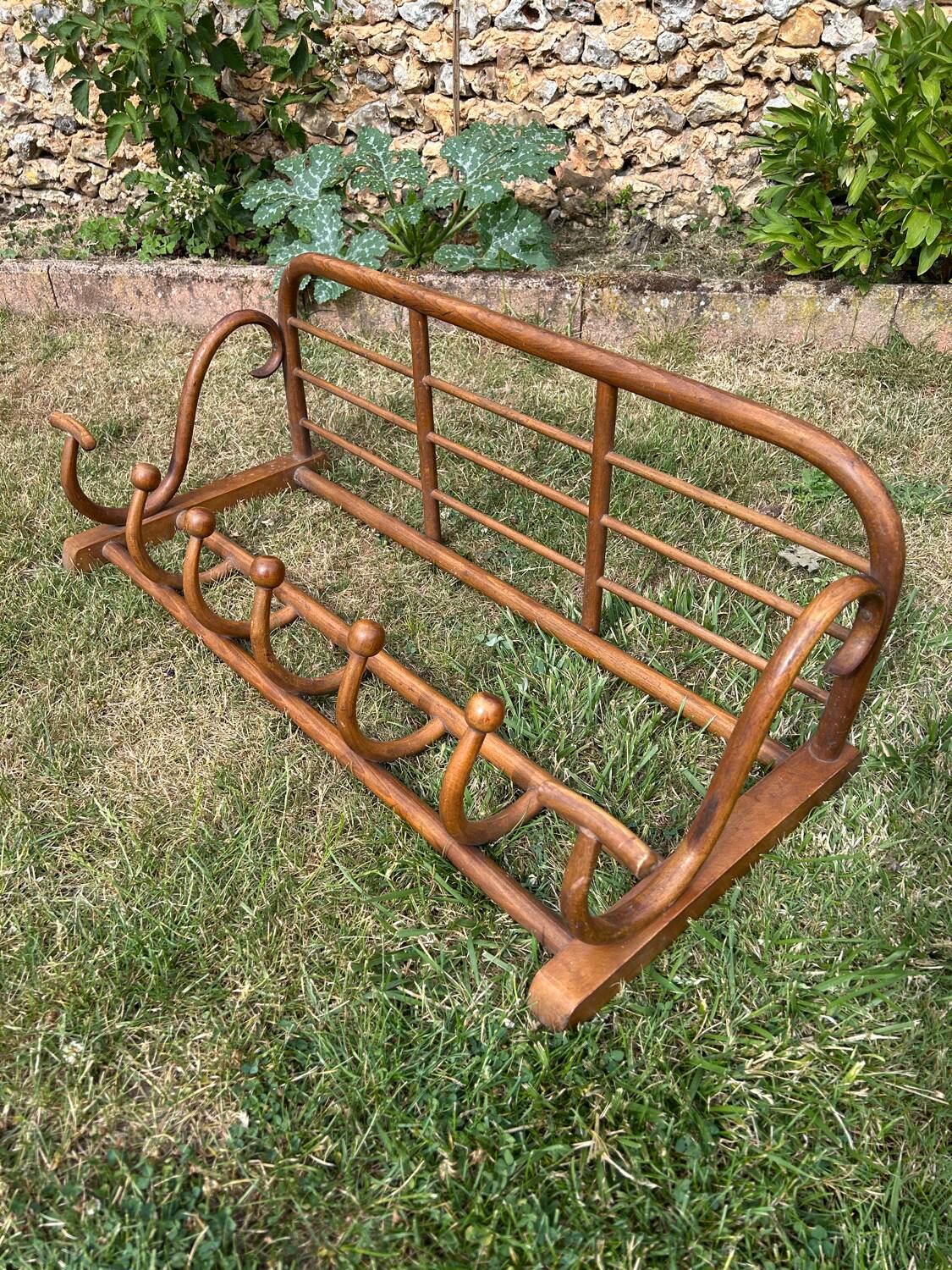 1900s bistro wall coat rack