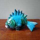 Fish in Vallauris barbotine