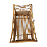 Vintage cradle rattan and wicker