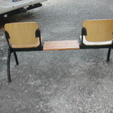 Old restored reception bench