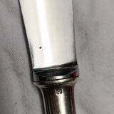 Set of 6 silver metal knives christofle model "america"