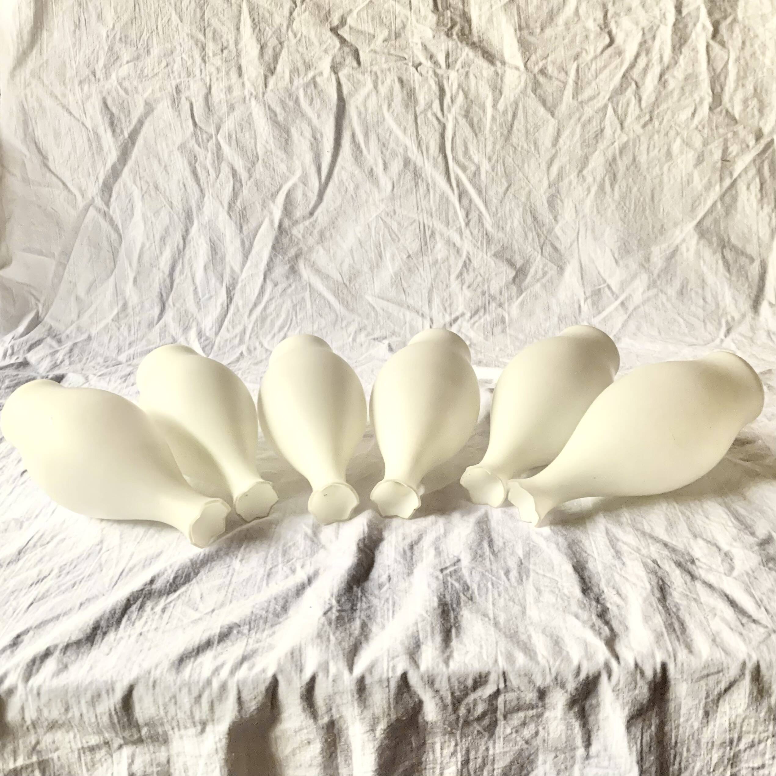 Vintage chandelier in black metal and brass - 6 branches