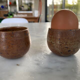 Set of 3 vintage stoneware shells