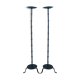 Wrought iron candlesticks