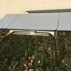 White vintage formica table 60s