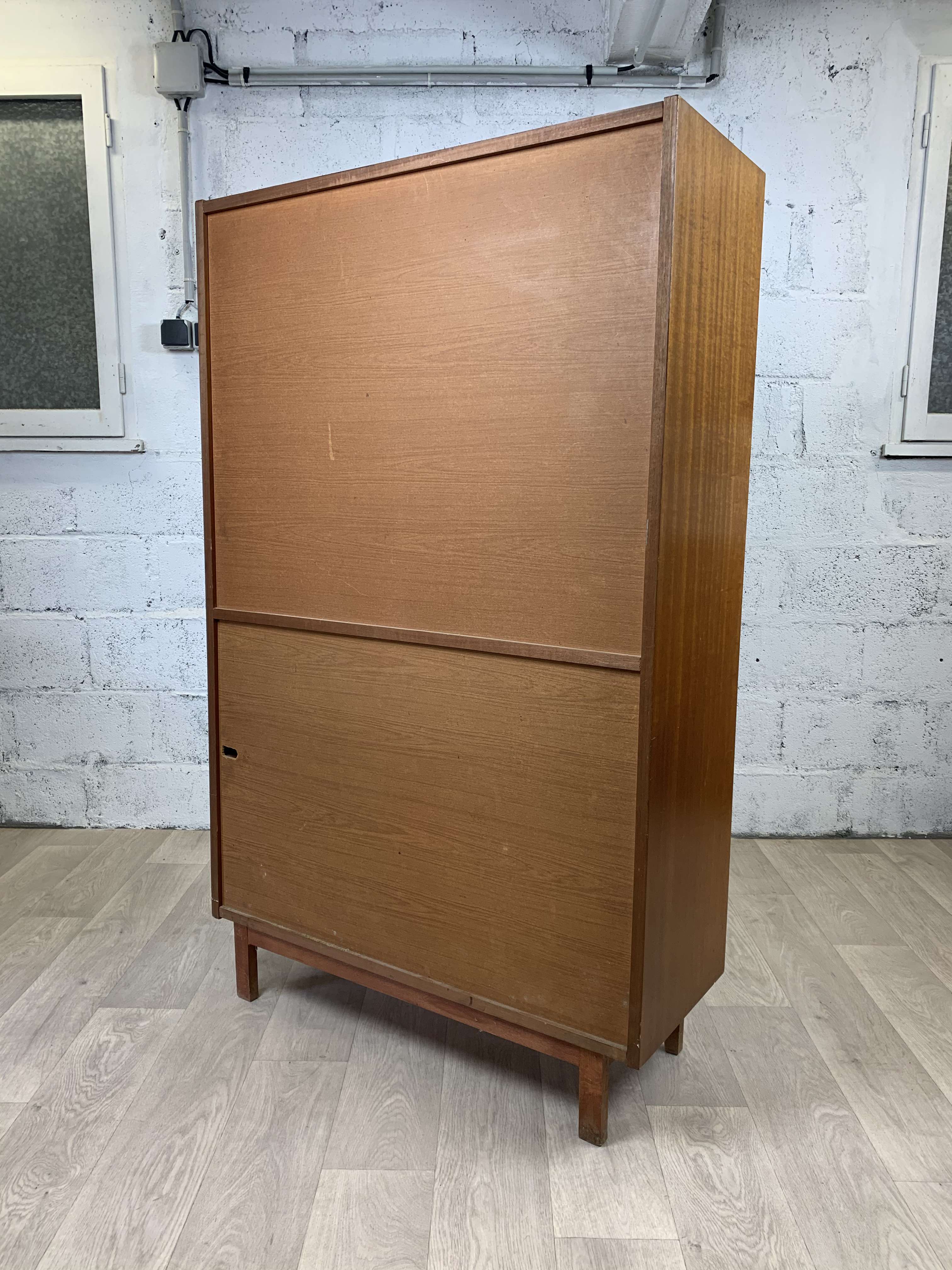 Scandinavian oak bookcase, 70s