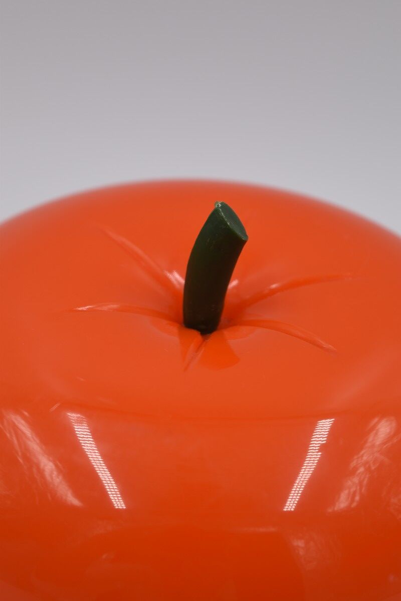 Vintage ice bucket in the shape of an orange apple