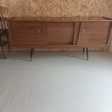 Brown formica sideboard