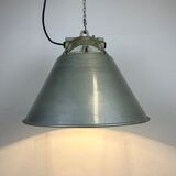 Grey Industrial Explosion Proof Lamp with Aluminium Shade from Zaos, 1970s