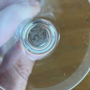 12 crystal wine glasses Lorraine Lemberg Bristol size