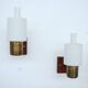 Set of two Jo Hammerborg Nordlys wall lamps, Danish design 1962
