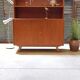 High buffet Biblitheque compass feet U 450 by Jiri Jiroutek for Interier Praha 1960