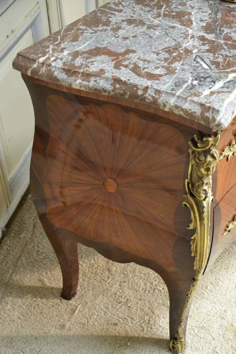 20th century Regency marquetry commode