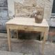Table de ferme à tiroir