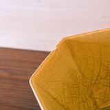 Beautiful emerald green salad bowl in Charolles faince