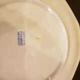11 porcelain plates 12 sides bordered small flowers