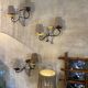 Vintage ceramic wall lights