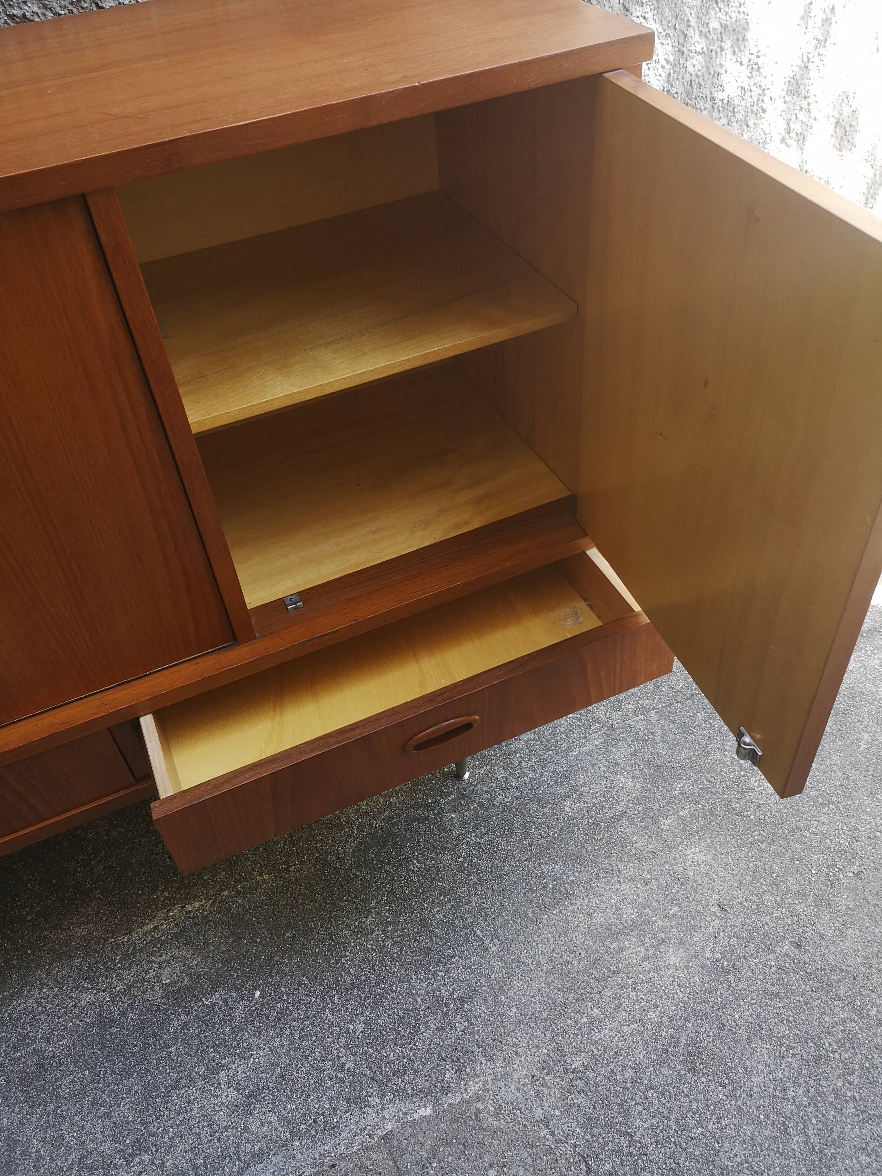 Low buffet, vintage, Scandinavian style in teak