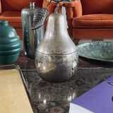 Modern silver-plated Pear wine cooler / ice bucket, Teghini Firenze Italy 1970s