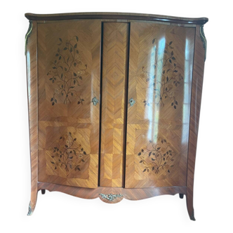 Rosewood/Marquetry Cabinet