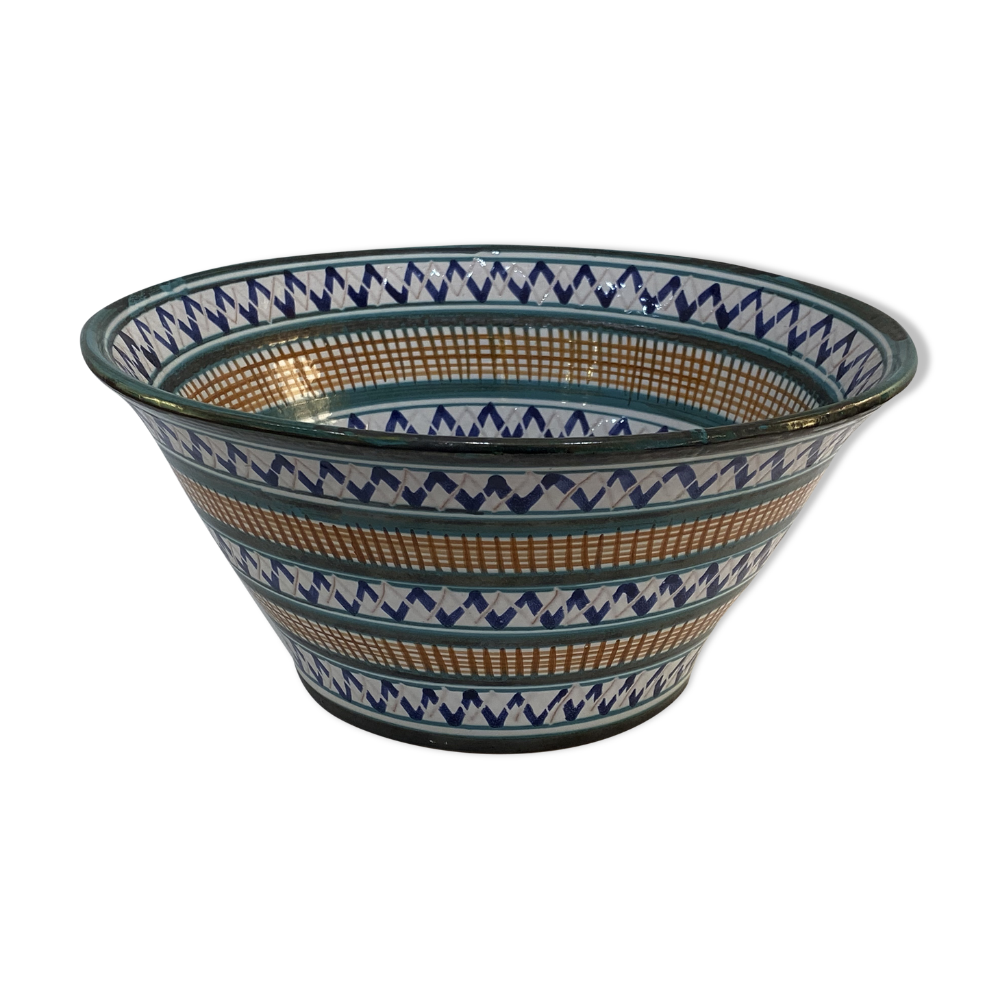 Ceramic salad bowl by Robert Picault - Vallauris 1960