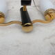 Applique double bras vintage noire et dorée