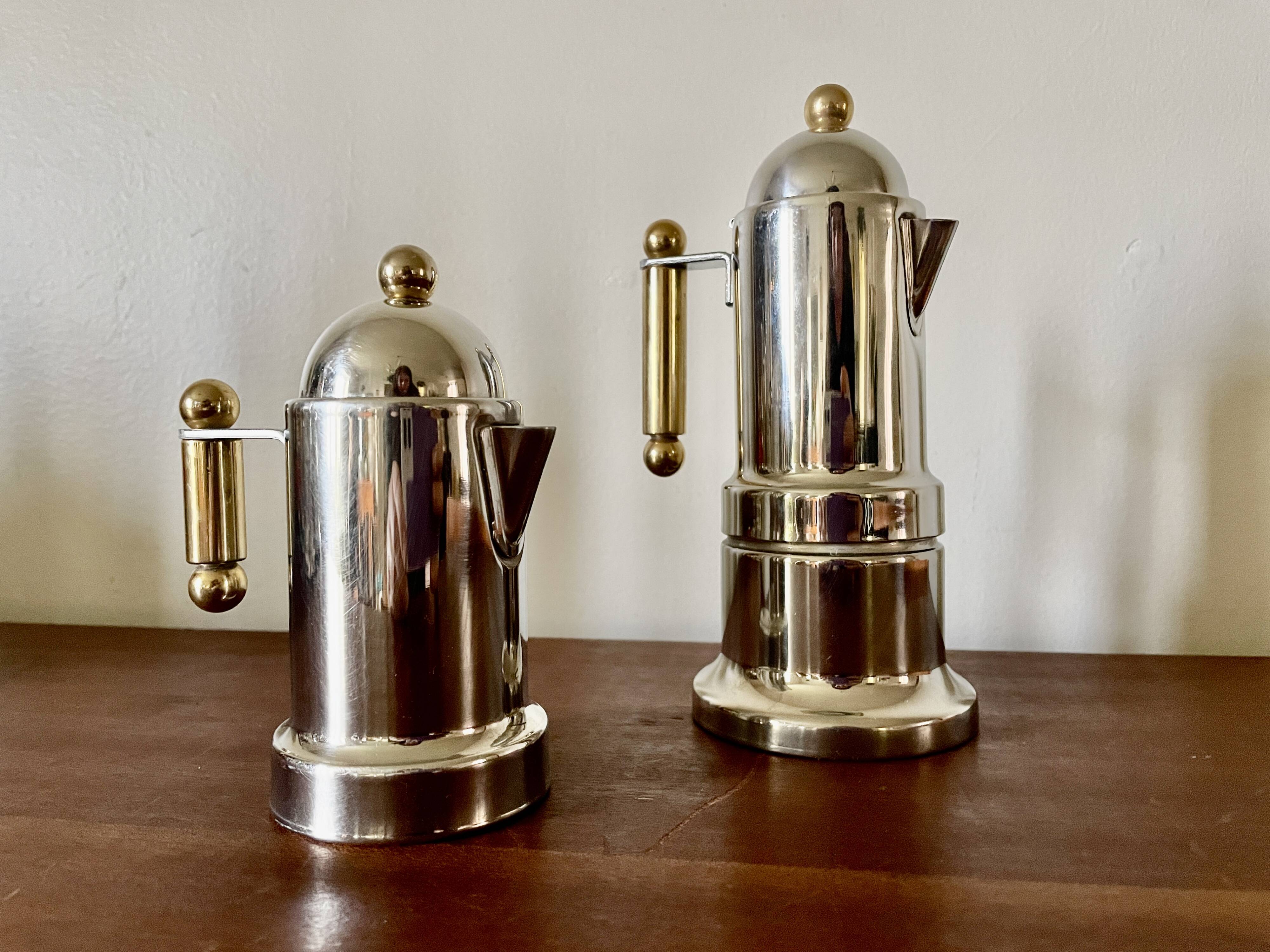 Vev Vigano Kontessa 1-cup cafetière, kettle, Italy
