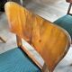 6 beech and teak chairs - Denmark 1940s