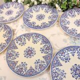 6 Gien Rouen dinner plates
