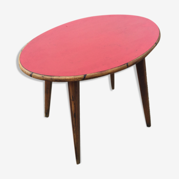 Rattan painted table