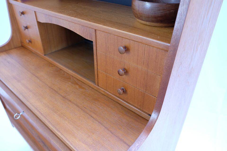 Vintage Danish secretary from the 1960s/70s, in teak, mid-century style.
