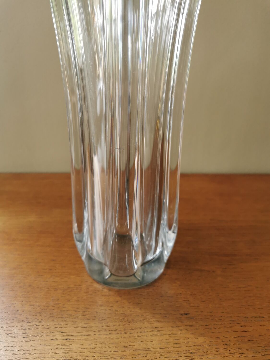 Vintage crystal vase