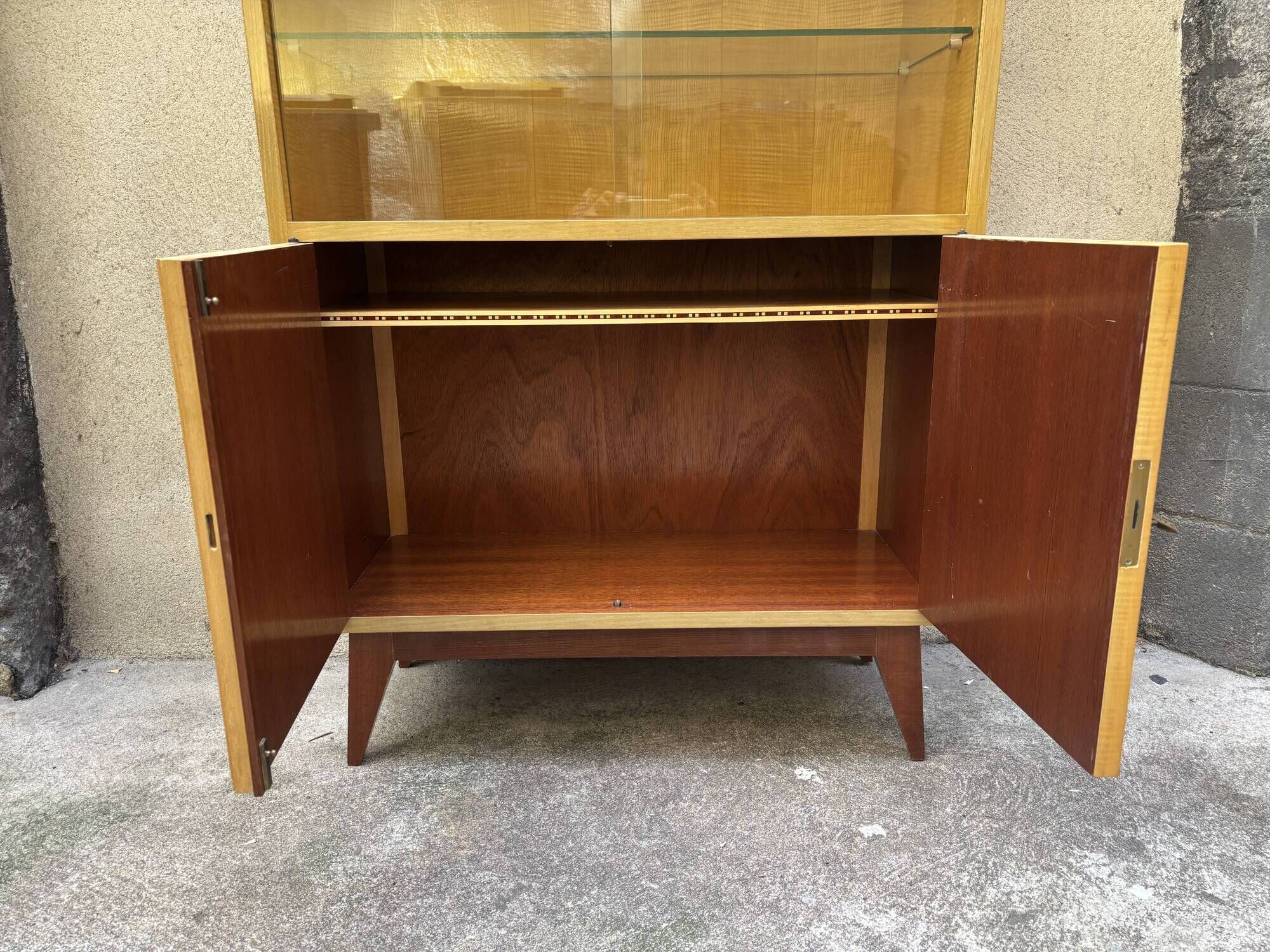 Meuble vitrine vintage 1960