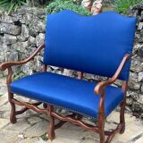 2-seater walnut bench