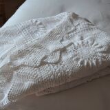 White crochet bedspread