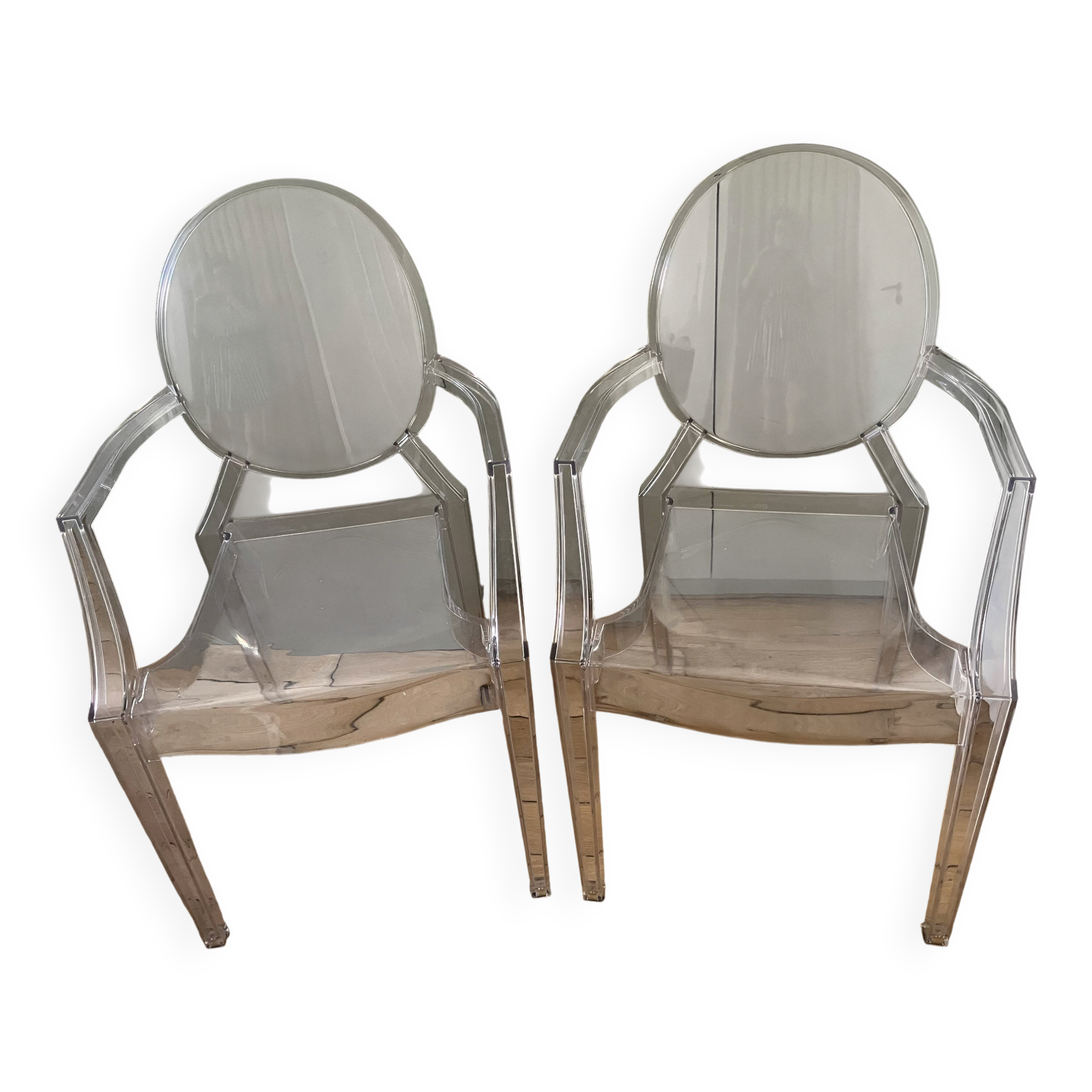 2 fauteuils Kartell Louis Ghost