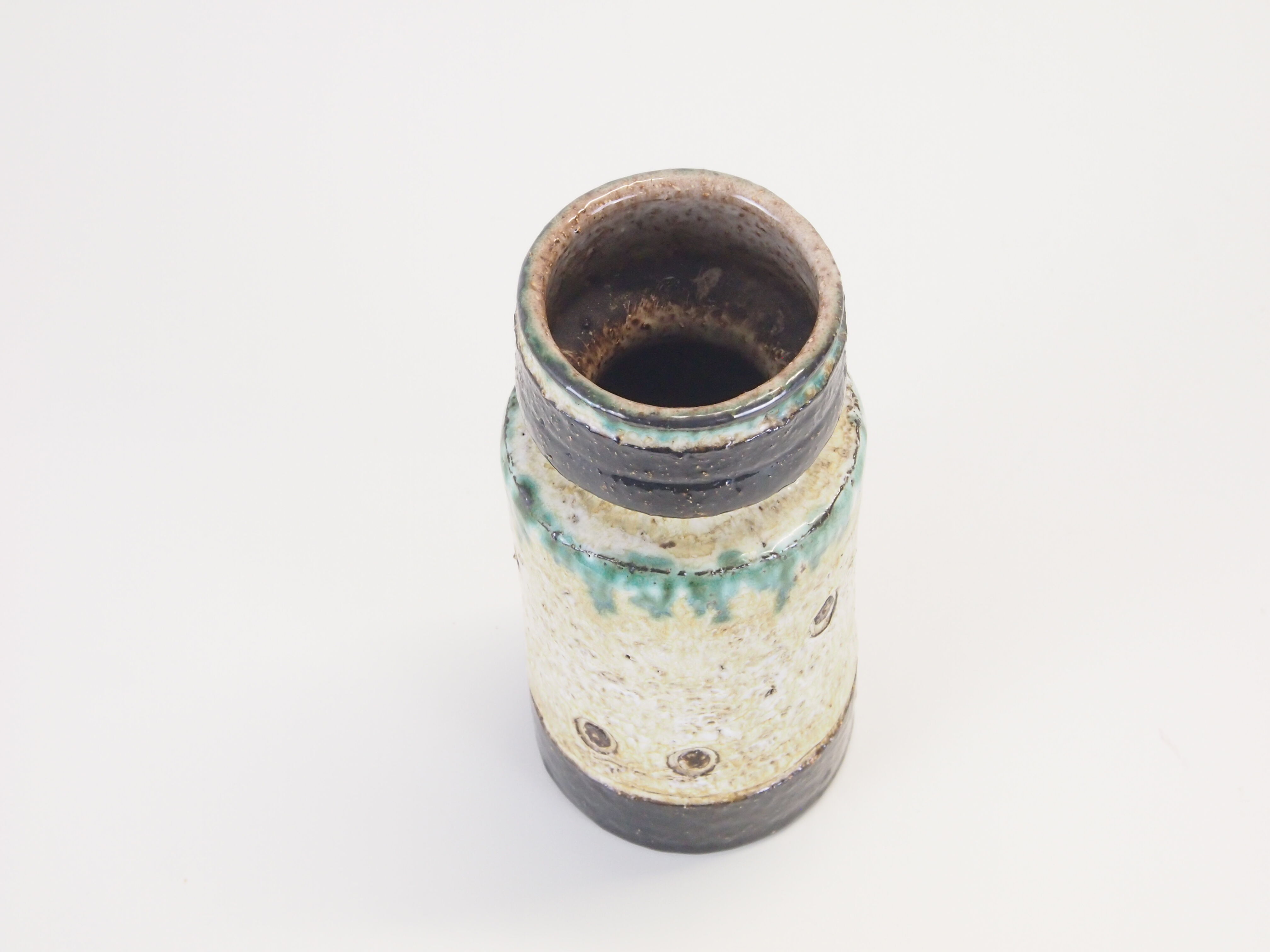 Set of 2 vintage mid century ceramic vases