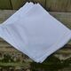 Set of 6 old 1900 napkins in white damask linen with hand-embroidered monogram