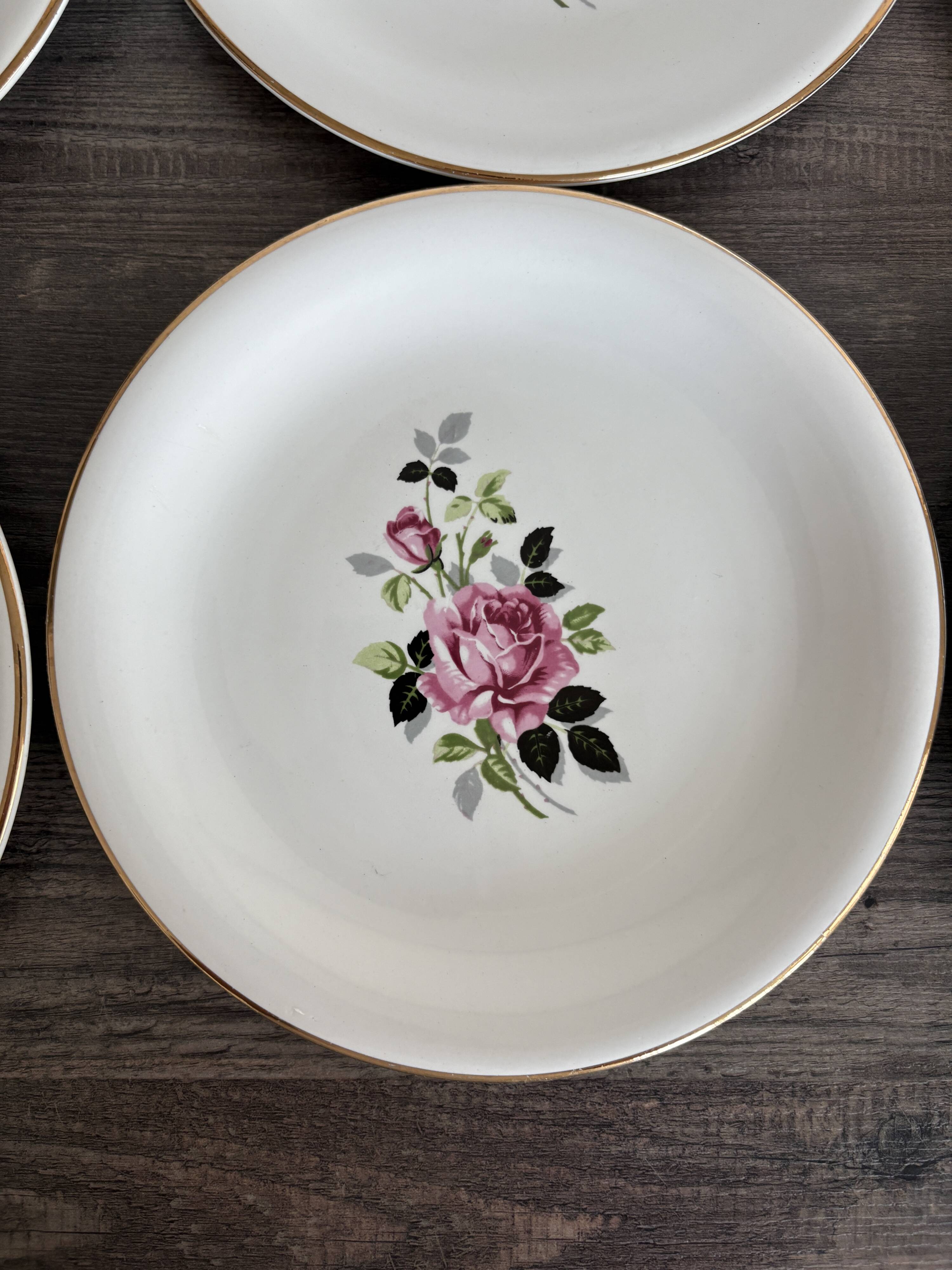 6 Amandinoise dessert plates