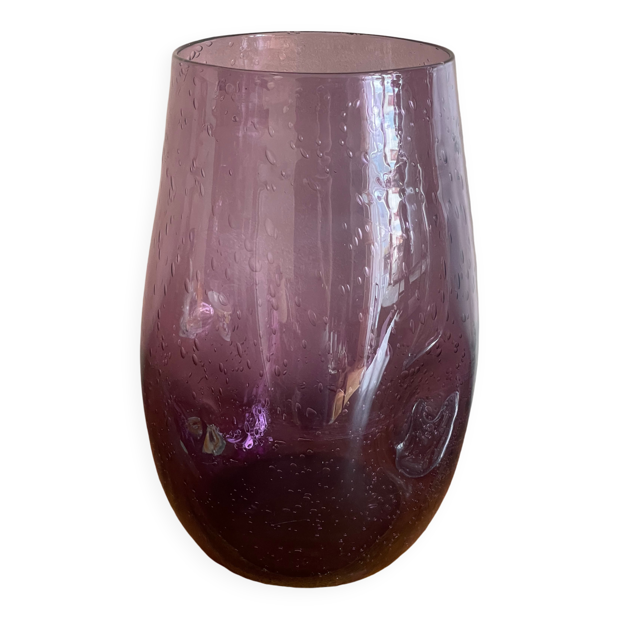 Large Biot glass vase