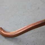 Vintage organic copper and opaline table lamp