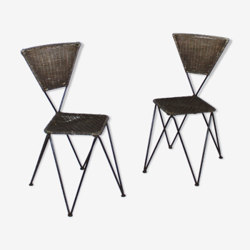 Pair of Karl Fostel Senior's Erben Chairs from Sonett-Serie, Austria