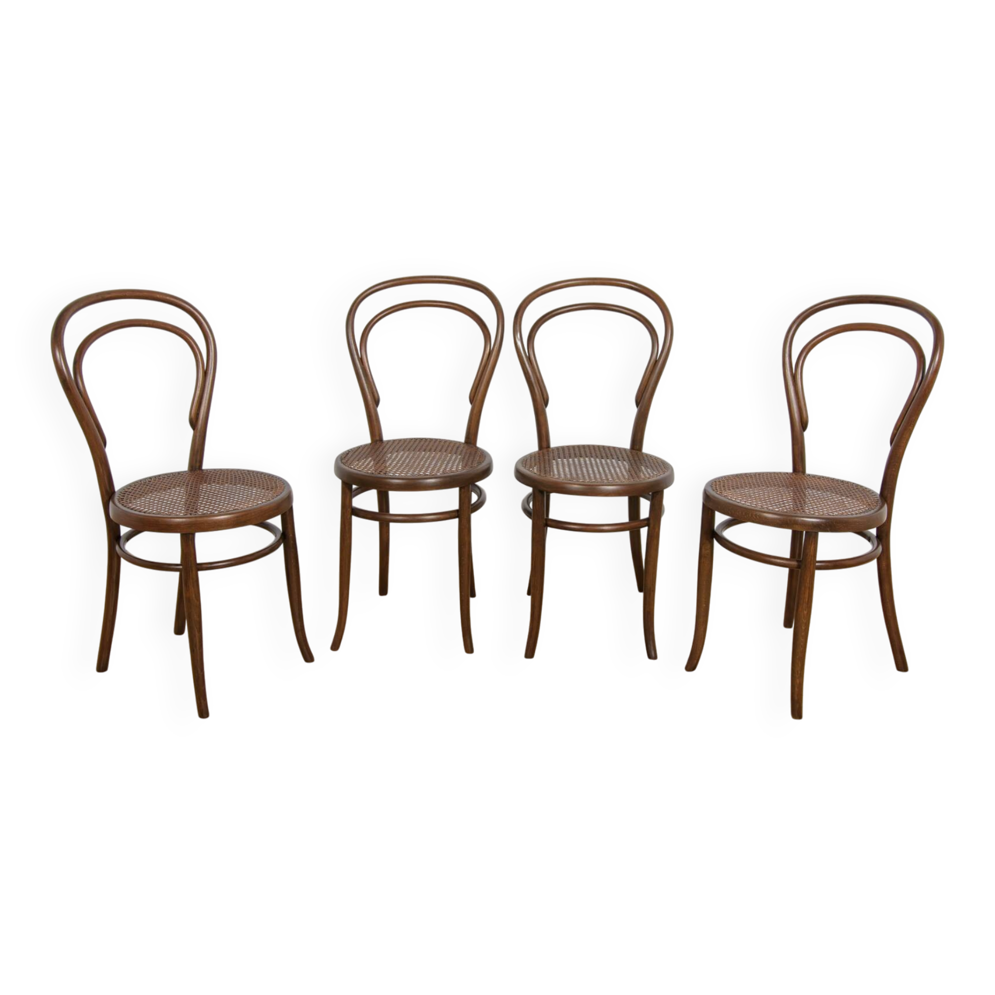 No. 14 chairs Michael Thonet by Josef Hoffmann, 1900, set of 4